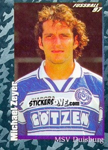 Cromo Michael Zeyer - German Football Bundesliga 1996-1997 - Panini