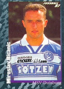 Cromo Miroslav Bicanic - German Football Bundesliga 1996-1997 - Panini