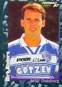 Sticker Dirk Anders - German Football Bundesliga 1996-1997 - Panini
