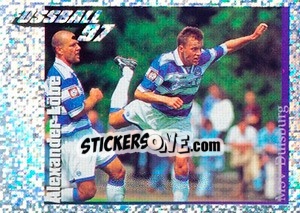 Cromo Action Bild Alexander Löbe - German Football Bundesliga 1996-1997 - Panini