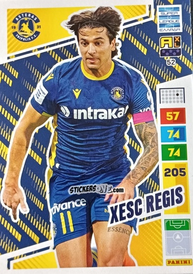 Cromo Xesc Regis - Super League Greece 2023-2024. Adrenalyn XL
 n. 52 - Panini