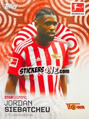 Sticker Jordan Siebatcheu - Bundesliga Summer Signings 2022-2023
 - Topps