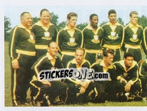 Sticker Delegação campeã - Brasil de Todas as Copas n. 32 - Panini