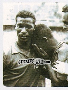 Sticker Pelé, 17 anos