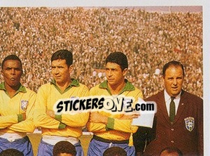 Sticker Os bicampeões mundiais - Brasil de Todas as Copas n. 41 - Panini