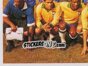 Sticker Os bicampeões mundiais - Brasil de Todas as Copas n. 42 - Panini