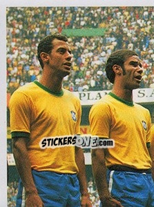 Sticker Os tricampeões - Brasil de Todas as Copas n. 70 - Panini
