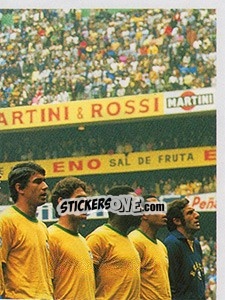 Sticker Os tricampeões - Brasil de Todas as Copas n. 72 - Panini