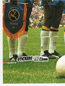 Sticker Os tricampeões - Brasil de Todas as Copas n. 73 - Panini