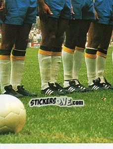 Sticker Os tricampeões - Brasil de Todas as Copas n. 74 - Panini