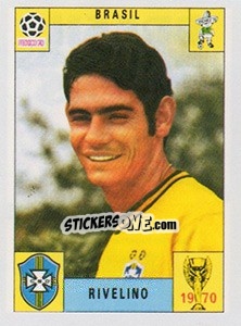 Sticker Rivelino - Brasil de Todas as Copas n. 83 - Panini