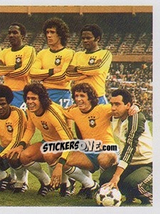 Sticker A seleção terceira colocada - Brasil de Todas as Copas - Panini