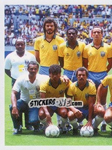 Cromo O time de 1986 - Brasil de Todas as Copas - Panini