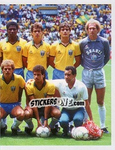 Sticker O time de 1986 - Brasil de Todas as Copas n. 103 - Panini