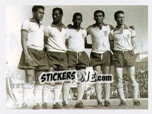 Cromo Linha de frente - Brasil de Todas as Copas n. 114 - Panini