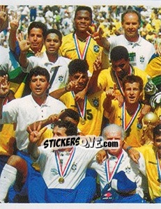 Sticker Os tetracampeões - Brasil de Todas as Copas - Panini