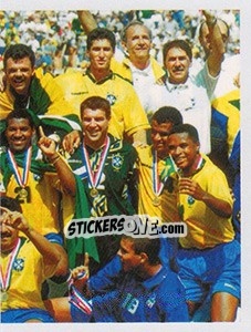 Sticker Os tetracampeões - Brasil de Todas as Copas - Panini