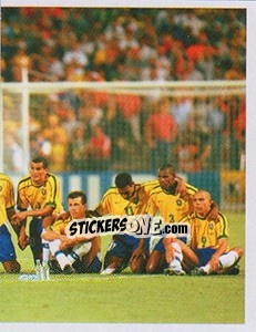 Sticker Aflição total - Brasil de Todas as Copas n. 138 - Panini