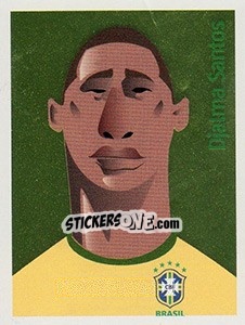 Sticker Djalma Santos - Brasil de Todas as Copas n. 141 - Panini