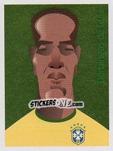 Sticker Domingos da Guia - Brasil de Todas as Copas n. 142 - Panini
