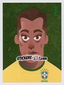 Figurina Pelé - Brasil de Todas as Copas - Panini