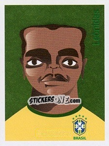 Figurina Leônidas - Brasil de Todas as Copas - Panini