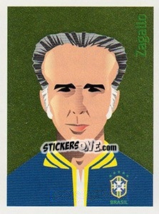 Sticker Zagallo - Brasil de Todas as Copas n. 151 - Panini