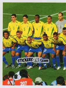 Sticker Elenco do penta - Brasil de Todas as Copas - Panini