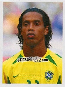 Sticker Ronaldinho Gaúcho - Brasil de Todas as Copas n. 159 - Panini