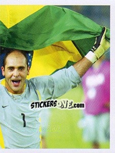 Sticker Um Santo Goleiro - Brasil de Todas as Copas n. 161 - Panini