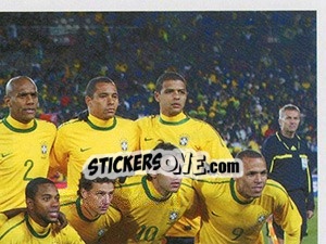 Sticker O time de 2010 - Brasil de Todas as Copas - Panini