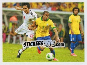 Sticker Lucas Moura - Brasil de Todas as Copas n. 203 - Panini