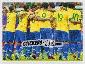 Sticker Família Scolari - Brasil de Todas as Copas n. 205 - Panini