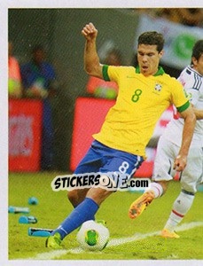 Sticker Brasil x Japão - Brasil de Todas as Copas n. 243 - Panini