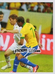 Sticker Brasil x Japão - Brasil de Todas as Copas n. 244 - Panini