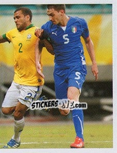 Sticker Brasil x Itália - Brasil de Todas as Copas n. 248 - Panini