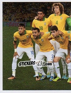 Cromo Brasil x Espanha - Brasil de Todas as Copas - Panini
