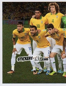 Sticker Brasil x Espanha - Brasil de Todas as Copas n. 251 - Panini