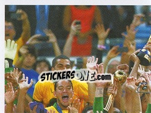Sticker É tetra! - Brasil de Todas as Copas n. 255 - Panini