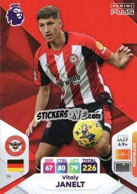 Sticker Vitaly Janelt - English Premier League 2023-2024. Adrenalyn XL Plus
 n. 79 - Topps
