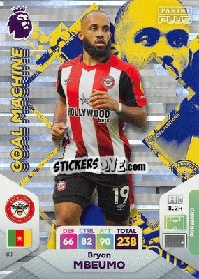 Figurina Bryan Mbuemo - English Premier League 2023-2024. Adrenalyn XL Plus
 n. 80 - Topps