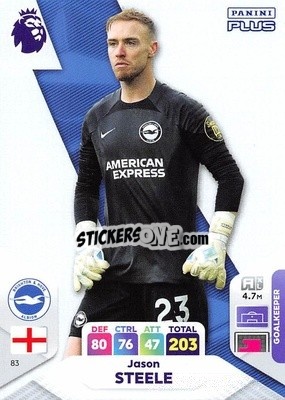Sticker Jason Steele - English Premier League 2023-2024. Adrenalyn XL Plus
 - Topps