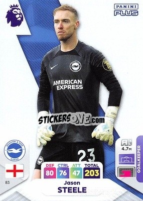 Sticker Jason Steele - English Premier League 2023-2024. Adrenalyn XL Plus
 n. 83 - Topps
