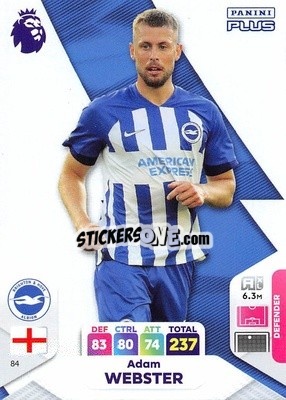 Sticker Adam Webster - English Premier League 2023-2024. Adrenalyn XL Plus
 n. 84 - Topps