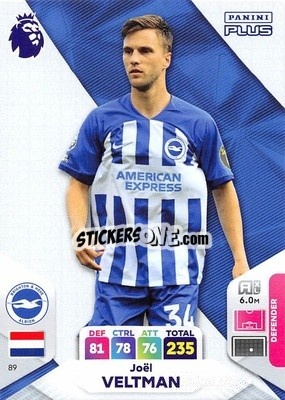Sticker Joël Veltman - English Premier League 2023-2024. Adrenalyn XL Plus
 n. 89 - Topps