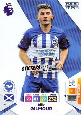 Sticker Billy Gilmour - English Premier League 2023-2024. Adrenalyn XL Plus
 n. 91 - Topps
