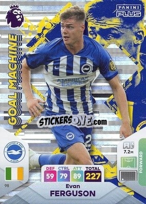 Sticker Evan Ferguson - English Premier League 2023-2024. Adrenalyn XL Plus
 n. 98 - Topps