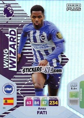 Sticker Ansu Fati - English Premier League 2023-2024. Adrenalyn XL Plus
 n. 99 - Topps