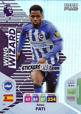 Cromo Ansu Fati - English Premier League 2023-2024. Adrenalyn XL Plus
 - Topps