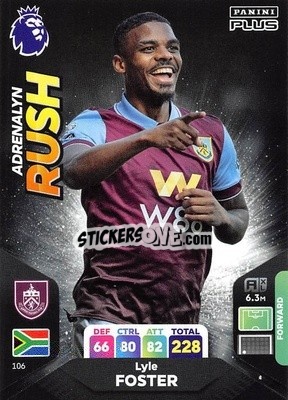 Sticker Lyle Foster - English Premier League 2023-2024. Adrenalyn XL Plus
 - Topps